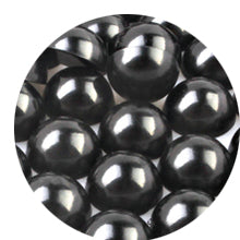 Încărcați imaginea în Galerie, Perle Decorative Jumatati Margele de Lipit Cabochon Negru Black 12 mm Diametru Set de 50 buc