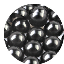 Perle Decorative Jumatati Margele de Lipit Cabochon Negru Black 12 mm Diametru Set de 50 buc