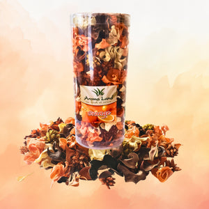 Set de PotPourri Plante Naturale Uscate&nbsp; Decorative Aromate Parfumate Tub Portocale 120 grame