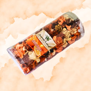 Set de PotPourri Plante Naturale Uscate&nbsp; Decorative Aromate Parfumate Tub Portocale 120 grame