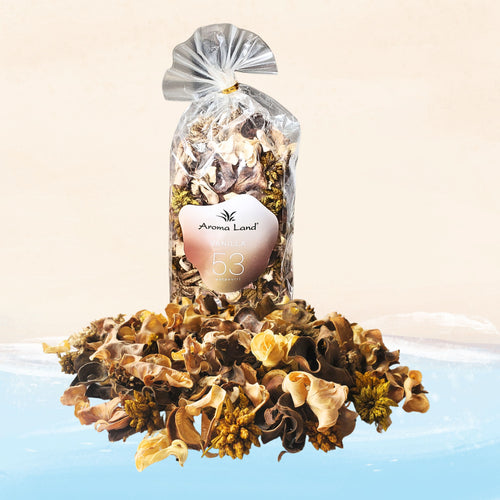 Set PotPourri de Plante  Decorative Aromate Naturale Uscate Vanilie Vanilla Parfumate Set Punga de 80 grame