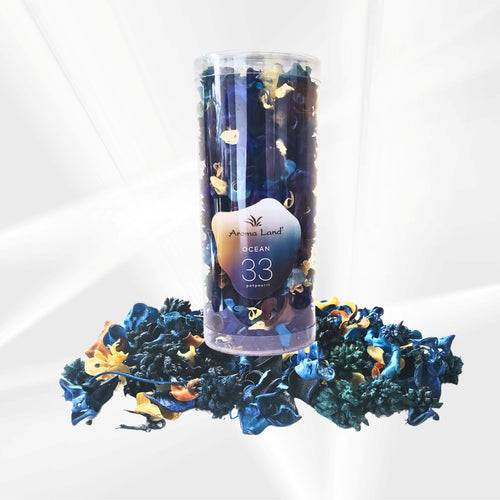 Set de PotPourri Plante Naturale Uscate  Decorative Aromate Parfumate Tub Esenta de Ocean Fresh 120 grame