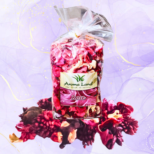 Set PotPourri de Plante  Decorative Aromate Naturale Uscate Roses Trandafiri Parfumate Set Punga de 80 grame