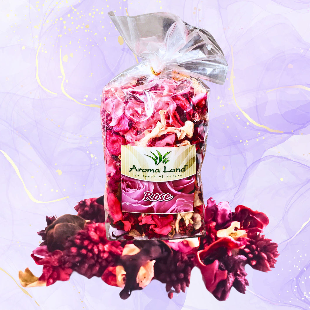 Set PotPourri de Plante  Decorative Aromate Naturale Uscate Roses Trandafiri Parfumate Set Punga de 80 grame