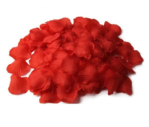 Petale Flori Artificiale Acril Trandafiri Crem Rosu Intens&nbsp;Matase Nunta Decor Confetti 3D Botez Evenimente