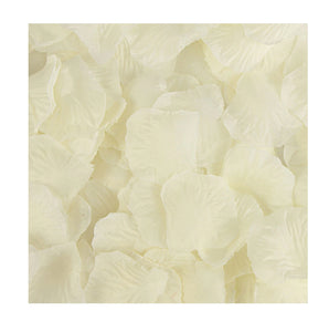 Petale Flori Artificiale Acril Trandafiri Crem Alb&nbsp;Imitatie Matase Nunta Decor Confetti 3D Botez