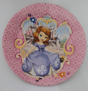 Farfurii din Carton de Petrecere Party Copii Set 10 buc Disney Printesa Sofia Intai the First de 18 cm