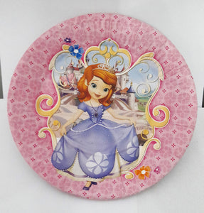 Farfurii din Carton de Petrecere Party Copii Set 10 buc Disney Printesa Sofia Intai the First de 18 cm