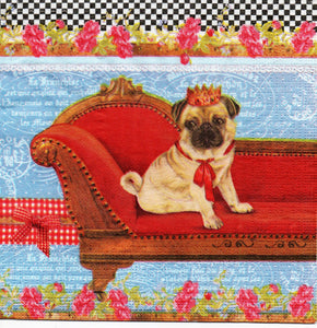 Servetel Decoupage de Colectie Vintage Catel Pinciar 33x33 cm
