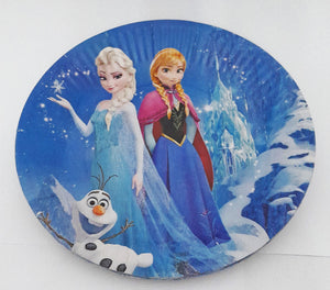 Set Farfurii de Petrecere Accesorii Party 10 buc Carton Elsa Ana Frozen II si Olaf 19 cm