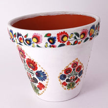 Încărcați imaginea în Galerie, Ghiveci Flori Ceramica Motiv Traditional Taranesti Etnice Multicolore