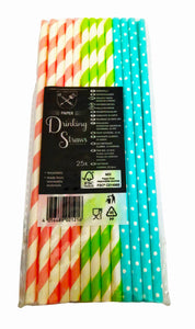 Paie din Carton Set 25 buc Petrecere Party Cocktail cu modele Diferite.