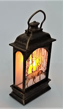 Încărcați imaginea în Galerie, Decoratiune cu Led de Craciun Felinar Cerbul si Caprioara bronz