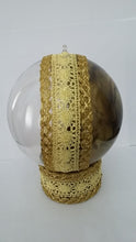 Încărcați imaginea în Galerie, Glob de Craciun 14 cm pe suport Brad Ingerul Auriu si Iepurasul