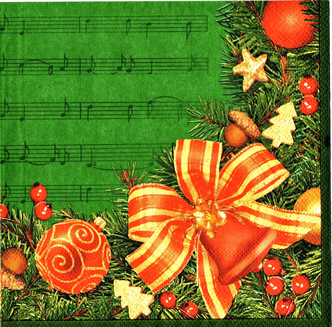 Servetele de Masa cu Coronite Advent Pachet 10 Buc Advent cu Funda Rosu Auriu si Globuri