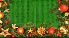 Încărcați imaginea în Galerie, Servetele de Masa cu Coronite Advent Pachet 10 Buc Advent cu Funda Rosu Auriu si Globuri