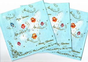 Stelute Fulg de Nea Set 10 buc 33x33 cm Mosu si Animalutele Langa Felinar Set 10 buc 33x33 cm