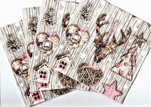 Încărcați imaginea în Galerie, Servetele Craciun Decorative de Masa Colaj cu Roz Wood 20 buc 33x33 cm