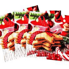 Încărcați imaginea în Galerie, Servetele de Masa cu Dulciuri Craciun Pachet 20 Buc Turta Dulce Impachetata 33x33 cm