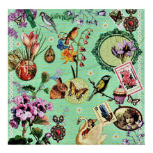 Încărcați imaginea în Galerie, Servetele Decorative de Masa cu Paste Pachet 10 Buc Vintage Colaj 33x33 cm