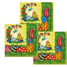 Încărcați imaginea în Galerie, Servetele Decorative de Masa cu Paste Pachet 10 Buc Puisor pe Advent 33x33 cm