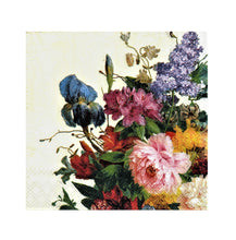 Încărcați imaginea în Galerie, Servetele de Masa cu Flori Pachet 10 Buc Flori Curcubeu Fond Alb