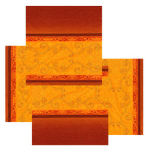 Încărcați imaginea în Galerie, Servetele de Masa cu Imprimeu Decorative Filigranat Auriu Maro Set 10 buc 33x33 cm
