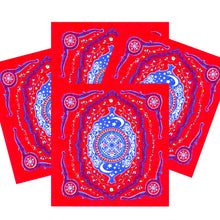 Încărcați imaginea în Galerie, Servetele de Masa cu Motive Traditionale Mandala Etnica Indiana Pachet 10 buc 33x33 cm