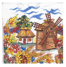 Încărcați imaginea în Galerie, Servetele Decorative de Masa Vintage Old Style Moara de Langa Casa Pachet 10 Buc 33x33 cm tehnica decoupage decupaj