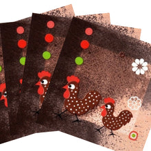 Încărcați imaginea în Galerie, Servetele Decorative de Masa cu Paste Cocosei la Plimbare Set 10 buc 33x33 cm