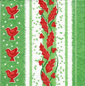 Servetele de Masa cu Pasari si Frunze Ruginii Set 10 buc 33x33 cm