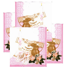 Încărcați imaginea în Galerie, Servetele de Masa de Botez Set Pachet 10 buc Camasuta Botosei Fetita Roz cu Papucei 33x33 cm