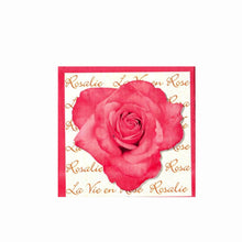 Încărcați imaginea în Galerie, Servetele de Masa cu Flori Pachet 10 Buc Trandafir Roz La Vie en Rose