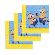 Încărcați imaginea în Galerie, Set Servetele Party Minionii Galbeni Fericiti Despicable 10 buc 33x33 cm