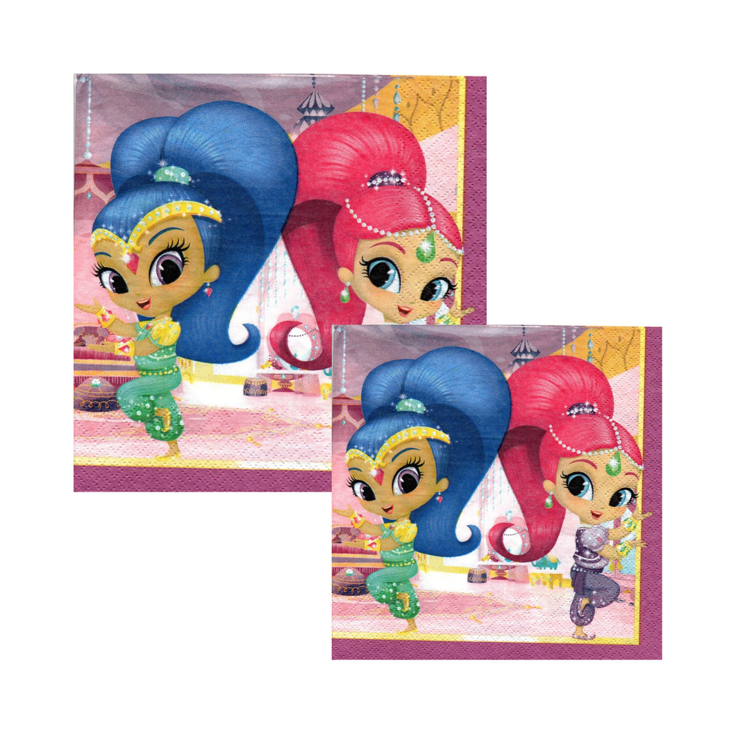Servetele Party Disney Printese Shimmer and Shine 10 buc Party Petrecere 33x33 cm
