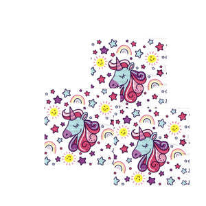 Servetele Party Unicorn Roz Stars cu Stelute 10 buc Aniversari Petreceri Fetite 33x33 cm