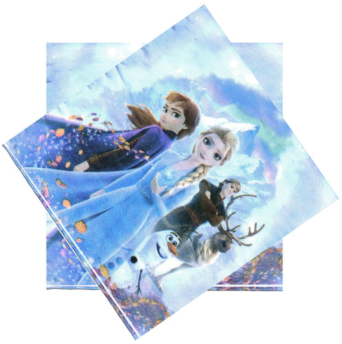 Servetele Party Aniversari Petreceri Disney Frozen Regatul de Gheata Team II Set 8 buc 33x33 cm