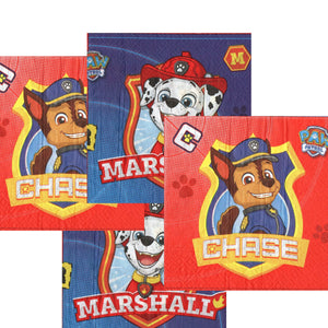Servetele Decorative de Petrecere Party Set 10 bucati Disney Baieti Patrula Catelusilor Paw Patrol Marshall and Chase fetite
