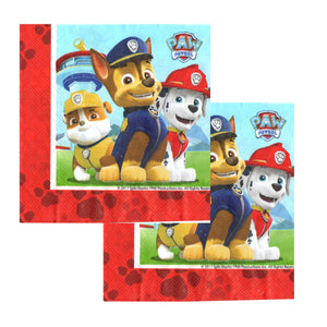 Servetele Decorative de Petrecere Party Set 8 bucati Disney Baieti Patrula Catelusilor Paw Patrol Rubble Marshall Chase 33x33 cm