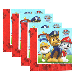 Servetele Decorative de Petrecere Party Set 8 bucati Disney Baieti Patrula Catelusilor Paw Patrol Rubble Marshall Chase 33x33 cm Copii 