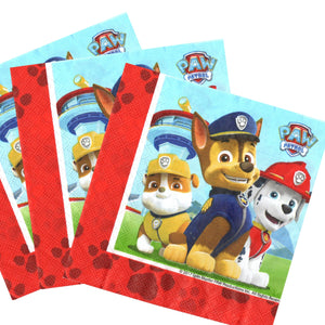 Servetele Decorative de Petrecere Party Set 8 bucati Disney Baieti Patrula Catelusilor Paw Patrol Rubble Marshall Chase 33x33 cm Fete Fteite