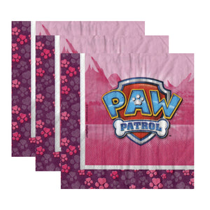 Servetele Decorative de Petrecere Party Set 8 bucati Disney Fete Pink Patrula Catelusilor Paw Patrol Skye si Everest 33x33 cm