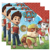 Încărcați imaginea în Galerie, Servetele Decorative de Petrecere Red Paw Patrol Patrula Catelusilor Ryder, Rubble si Marshall 10 buc Party Petrecere 33x33 cm Aniversari Copii