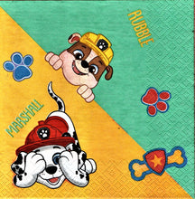 Încărcați imaginea în Galerie, Servetele Decorative de Petrecere Party Hello Team Paw Patrol Patrula Catelusilor 8 buc Party Petrecere 33x33 cm Rubble Marshall