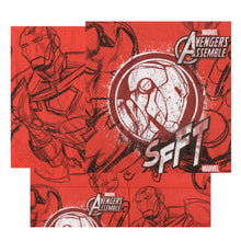 Încărcați imaginea în Galerie, Servetele Decorative de Masa Party Petrecere cu Supereroi Avengers Assemble IronMan Comic Omul de Otel 8 buc 33x33 cm Aniversari Fetite