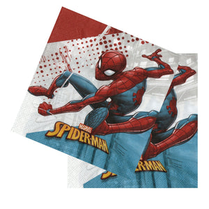 Servetele Decorative de Masa Party cu Avengers Spiderman Omul Paianjen 8 buc Petrecere 33x33 cm Anivesari