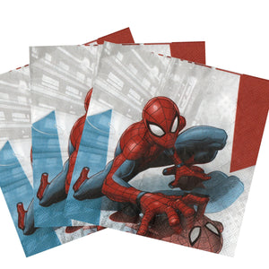 Servetele Party Supereroi Avengers Spiderman Omul Paianjen 8 buc Petrecere 33x33 cm