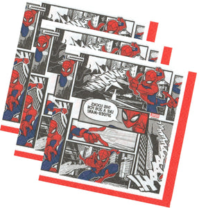 Servetele Party Supereroi Avengers Spiderman Comic Omul Paianjen 8 buc Petrecere 33x33 cm