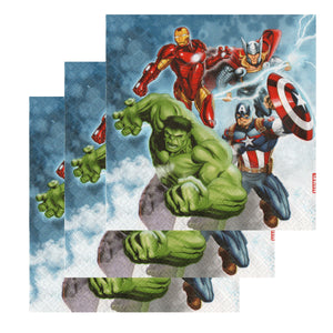 Servetele Decorative de Masa Party Petrecere cu Avengers Comics Team Hulk IronMan Thor Captain America Black Widow Black Panther Hawkeye 8 buc Petrecere 33x33 cm Copii