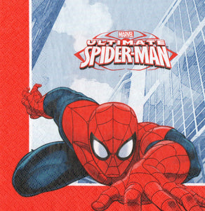 Servetele Decorative de Masa Party cu Avengers Ultimate Spider-Man Omul Paianjen 10 buc Petrecere 33x33 cm Copii Aniversari 